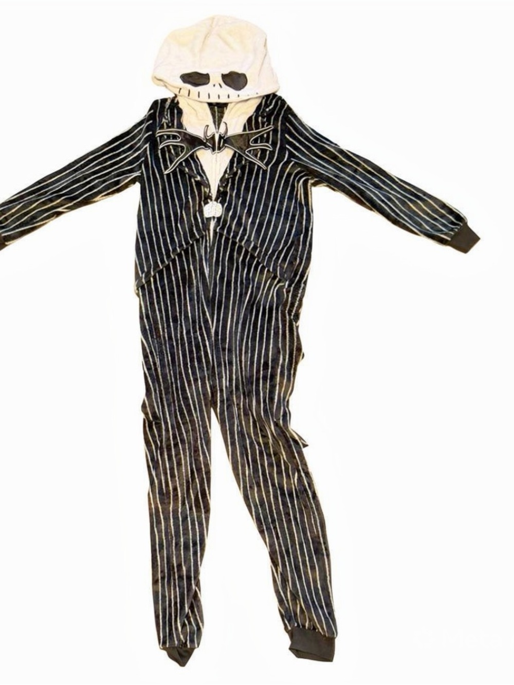 The Nightmare Before Christmas Jack Skellington Hooded Plush Onesie Pajamas